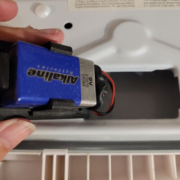 Taylor Body Fat Analyzer Scale Whte/silver 9v Battery Tested - Picture 6 of 7